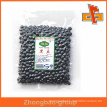 High quality resealable vacuum food packing bags for black soya bean or nuts packaging